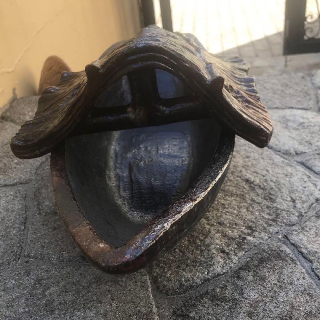 大樋焼　船型水盤　茶道具　茶室