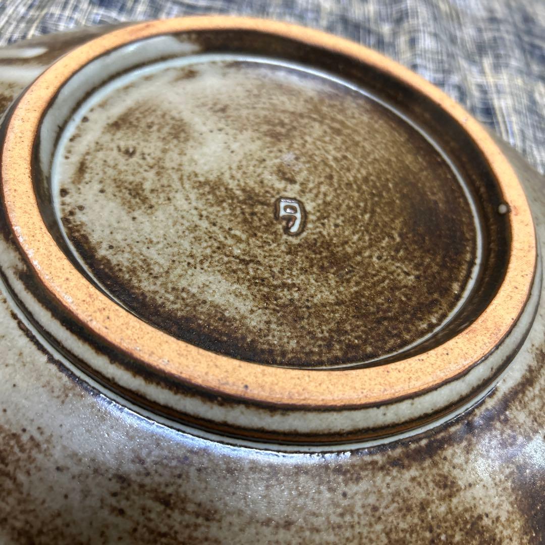 人間国宝　島岡達三　象嵌赤絵草花文皿