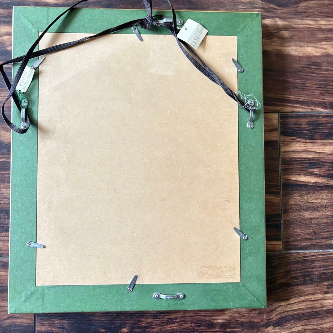 宝石 仏画「千手観音」額装 仏画 仏絵 F