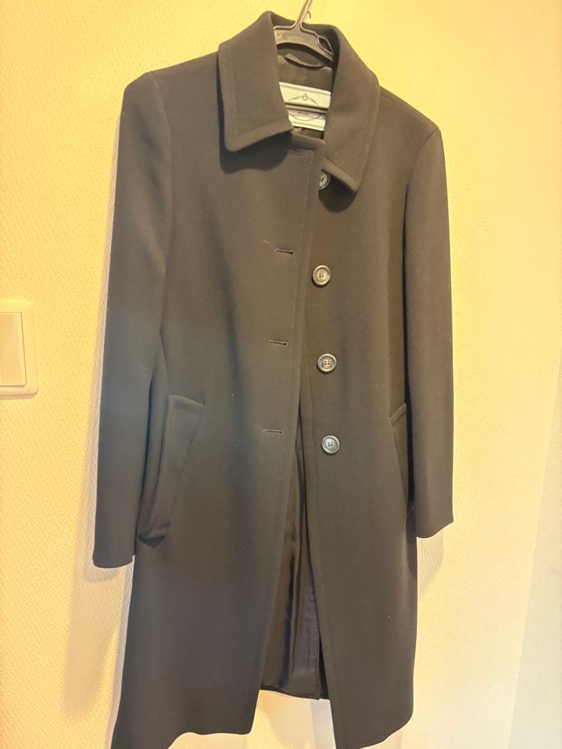 PRADA ブラック チェスターコート