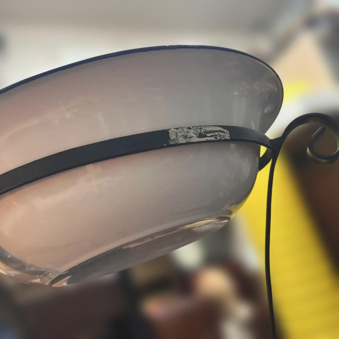 ホーロー洗面器スタンド　アンティーク　ヴィンテージ　レトロ