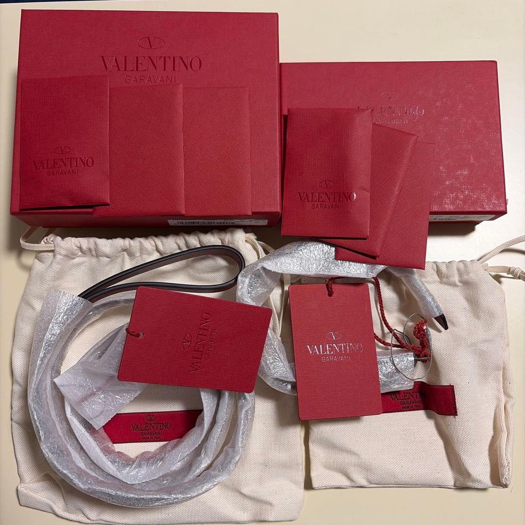 VALENTINO スタッズ リード ペット リード　新品　未使用　赤