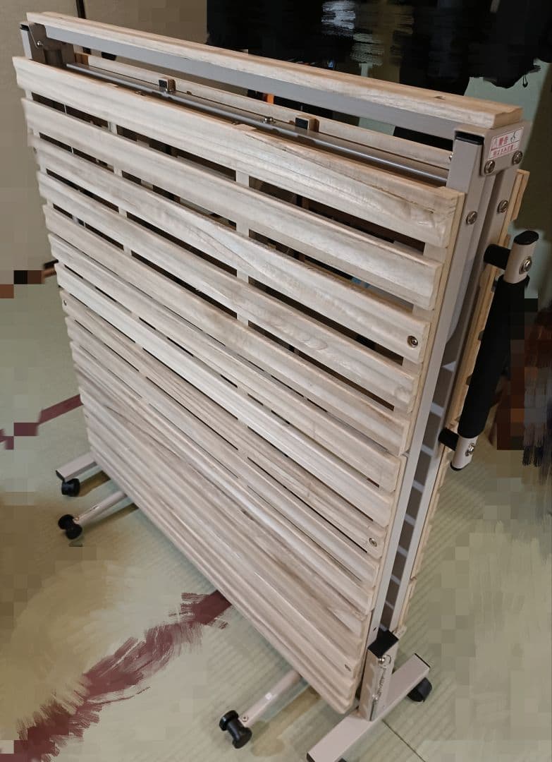 【インテリアオフィスワン】IZB-014 木製すのこ 折りたたみベッド