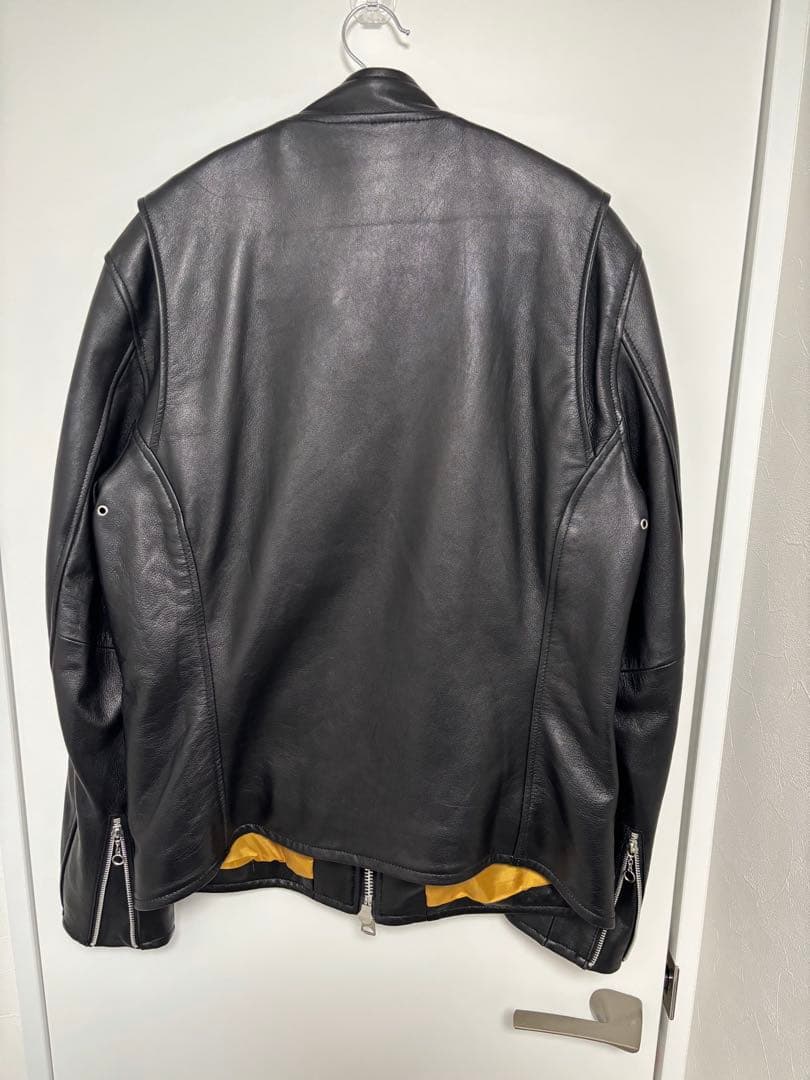 Danke Schön.シングルライダースジャケット 黒 レザー