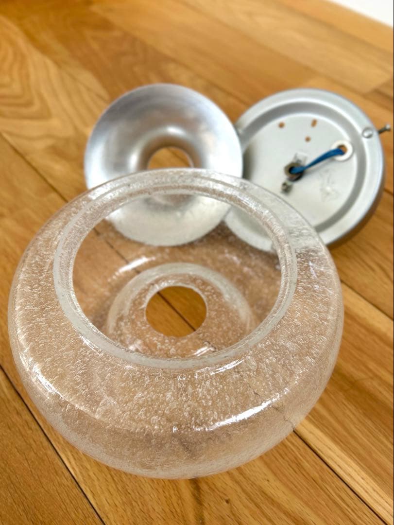 じゅん）独60年代　Doria ムラーノ・気泡ガラス　ヴィンテージ・ランプ