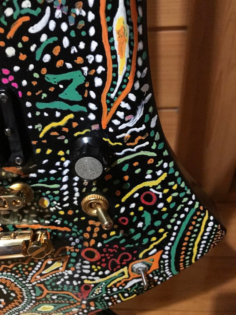 HIDEモデル FERNANDES MG-100X アメーバペイズリーペイント