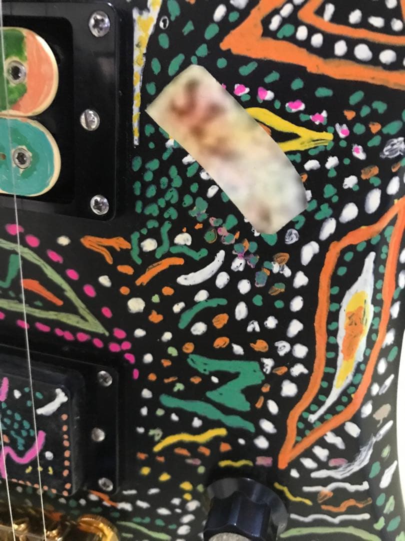 HIDEモデル FERNANDES MG-100X アメーバペイズリーペイント