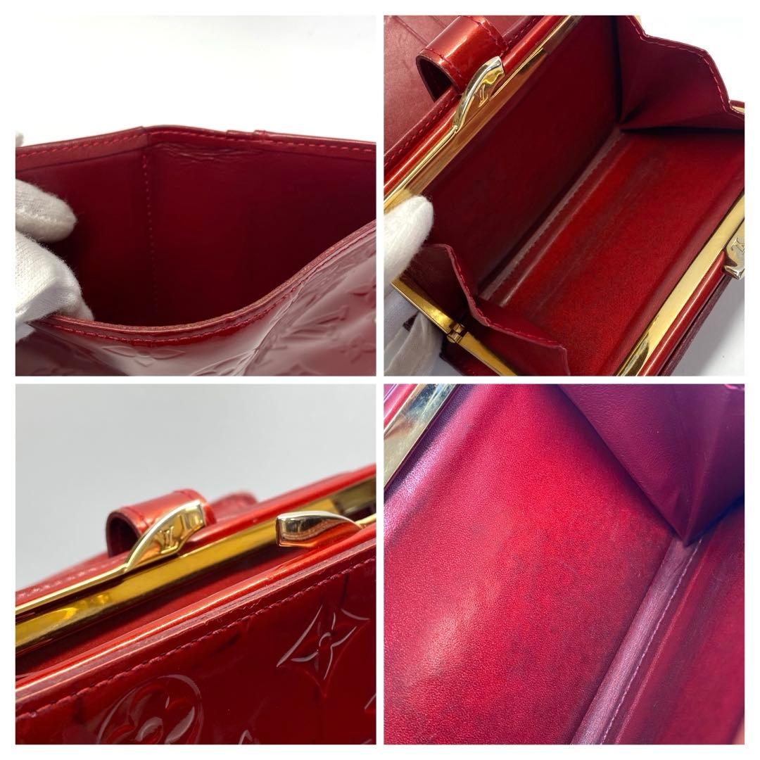 LOUIS VUITTON ルイヴィトン　折り財布　がま口 ヴェルニ