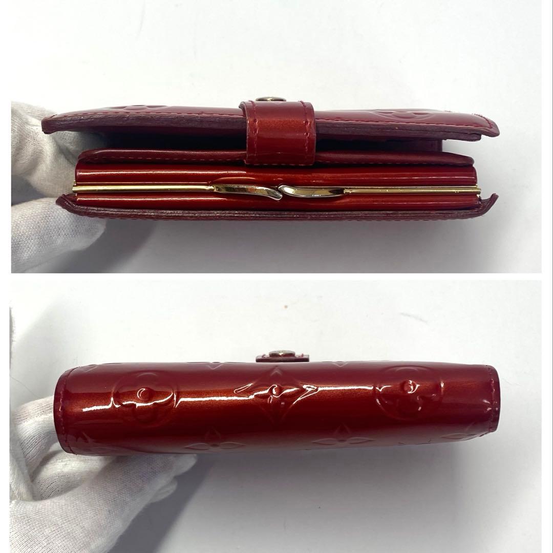 LOUIS VUITTON ルイヴィトン　折り財布　がま口 ヴェルニ