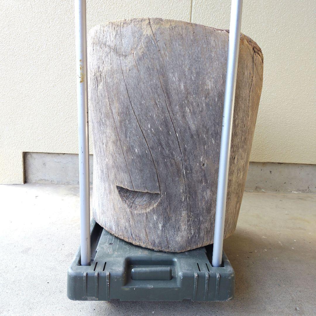 昭和レトロ　けやき臼　餅つきうす　アンティーク古道具　ジャンク品