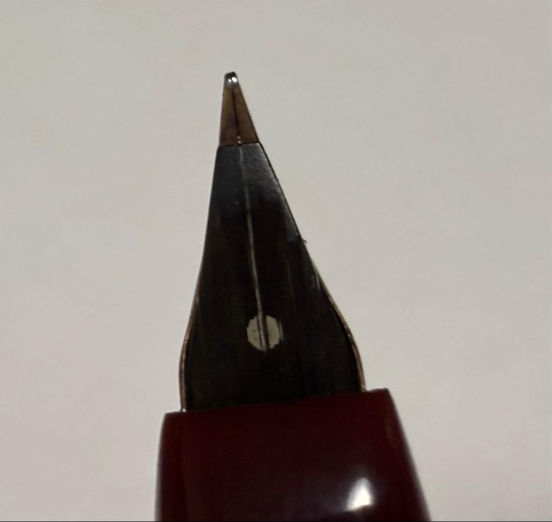 PLATINUM 万年筆 18K 革巻 シープ 2本 細字・細軟