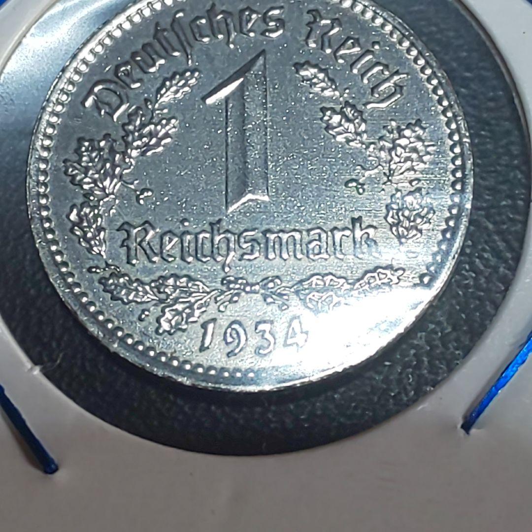 ワイマール1ライヒスマルク銀貨【未使用】