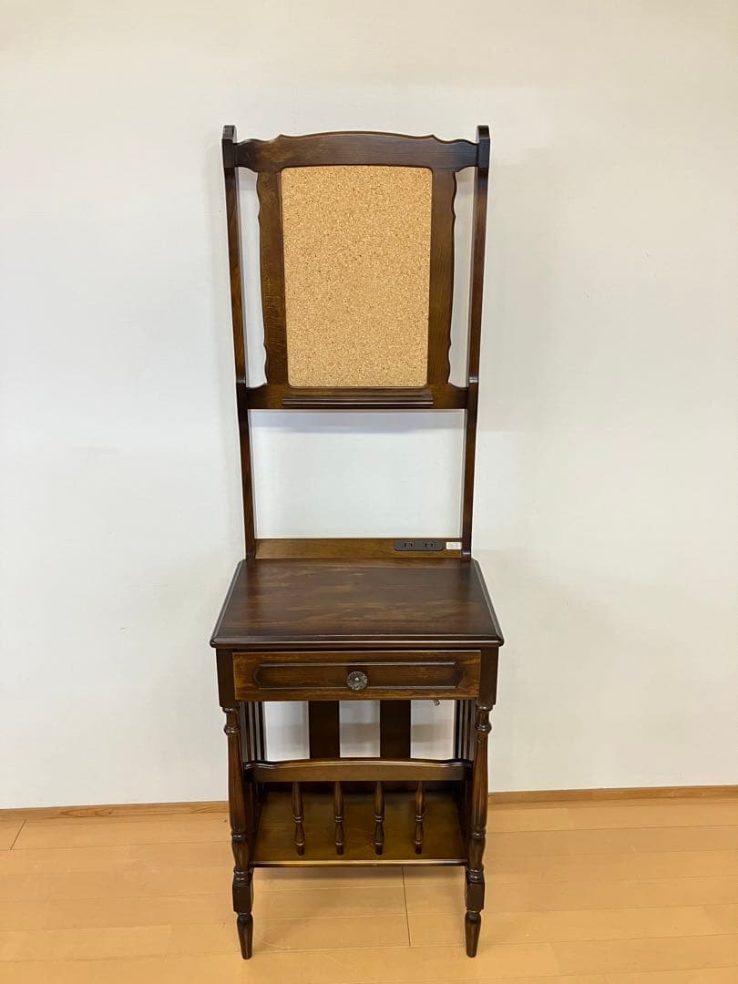 カリモク　コルクボード　フリーボート　コンセント付　電話/FAX台　玄関ラック