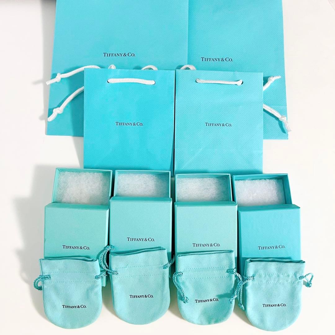 ☆4セット☆ TIFFANY ティファニー プレゼント包装 ボックス 巾着 紙袋