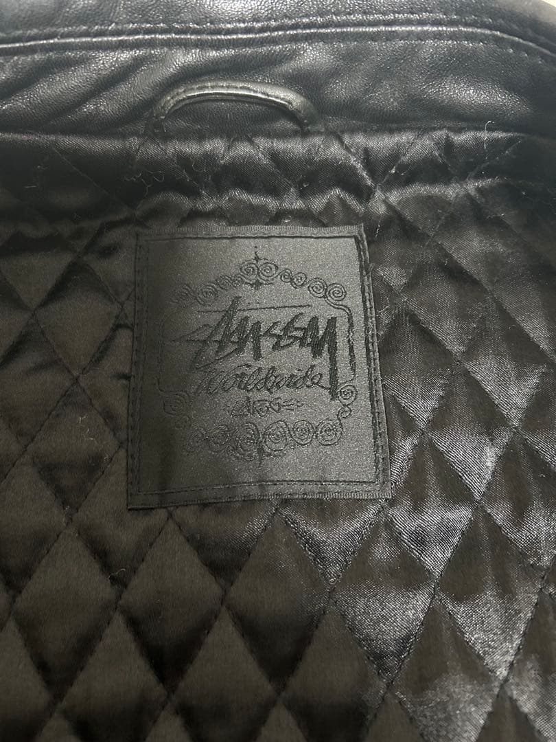Stussy レザージャケット シングルライダース ステューシー ラムレザー