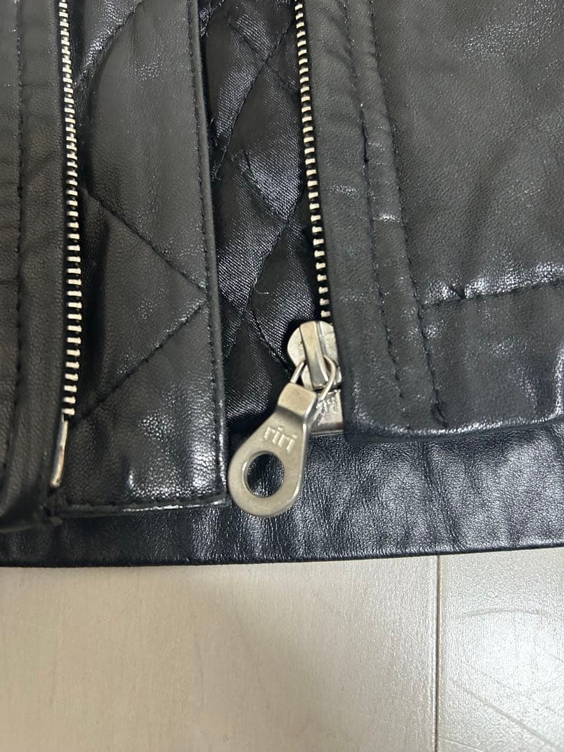 Stussy レザージャケット シングルライダース ステューシー ラムレザー