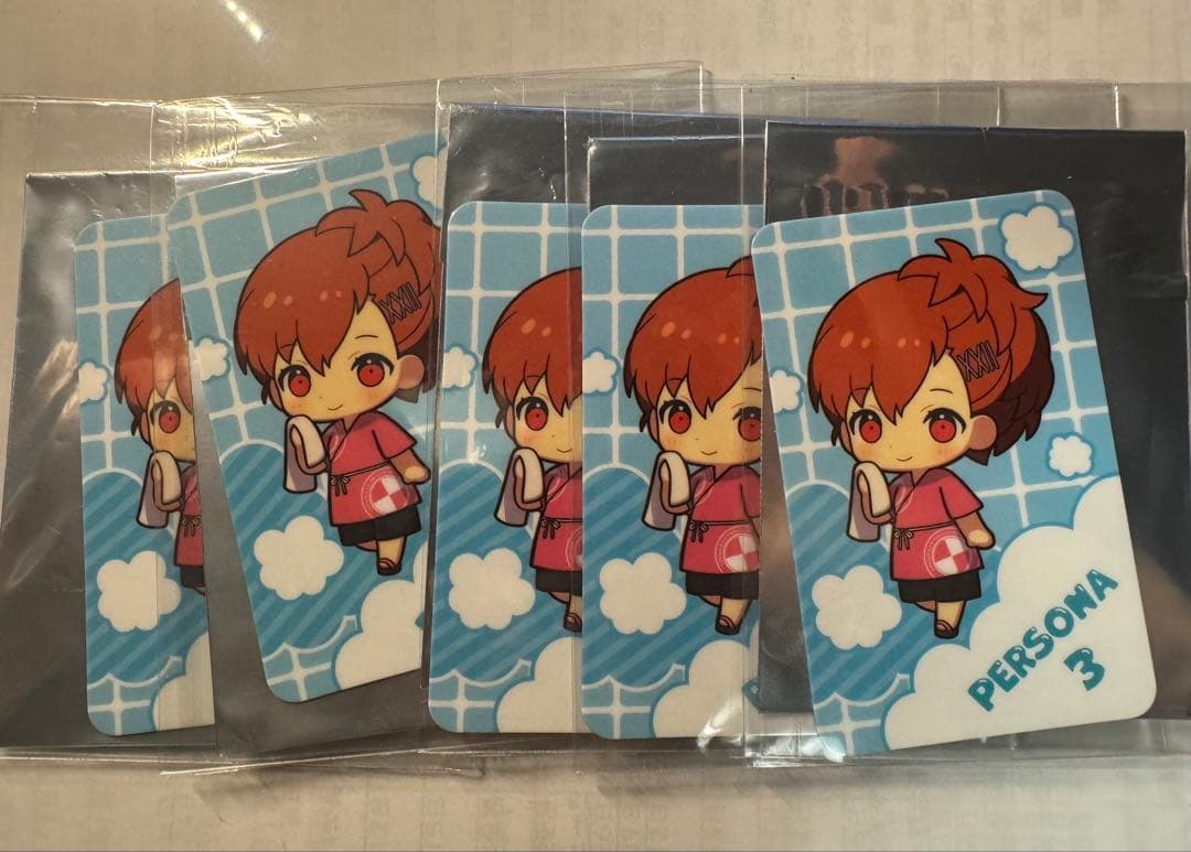 ペルソナ3ポータブル　P3P女性主人公　極楽湯　マシュマロ　カード　ハム子