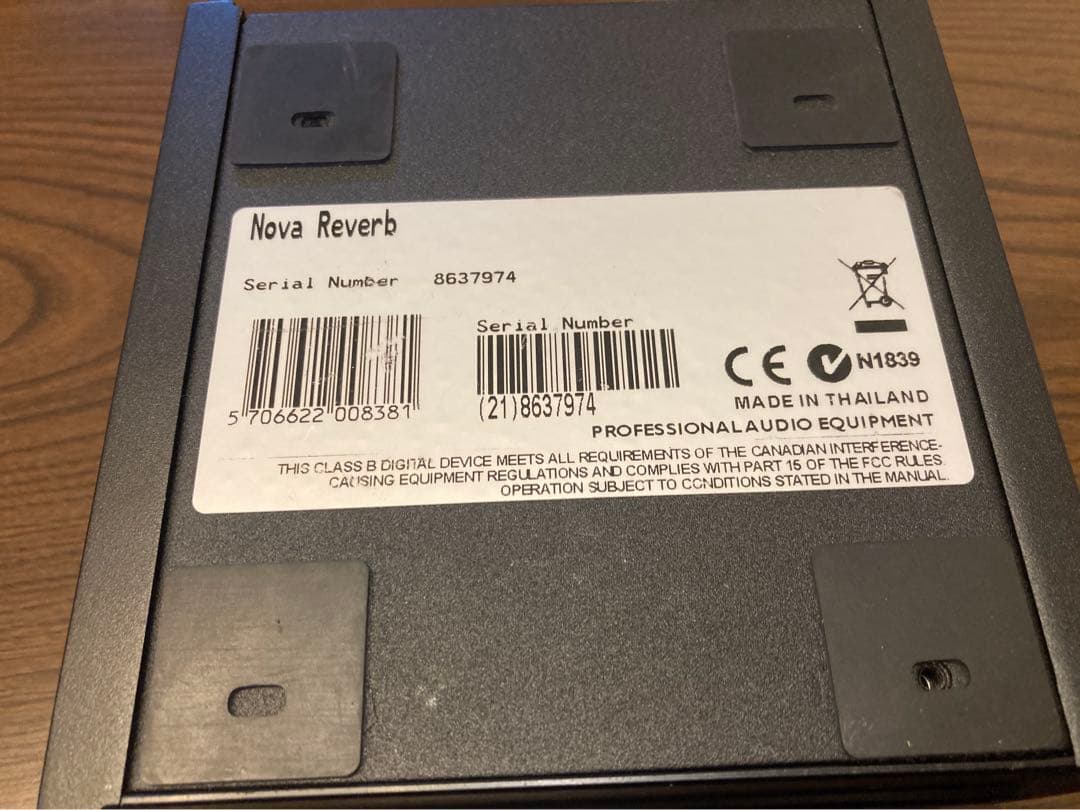 t.c.electronic NR-1 NOVA REVERB（アダプター付）