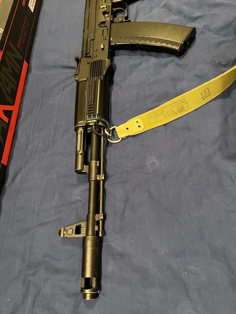 【フルセット】マルイ次世代電動ガンAK74MN、サイドレール、スリング、サイト付