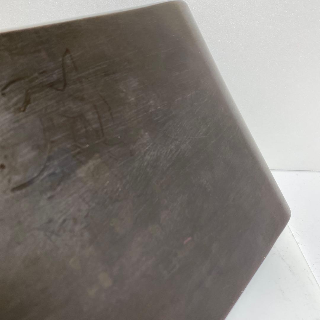 唐物　唐木　肉厚くりぬき曲台　幅約40㎝　3125gトコト東さ8-0107☆2F