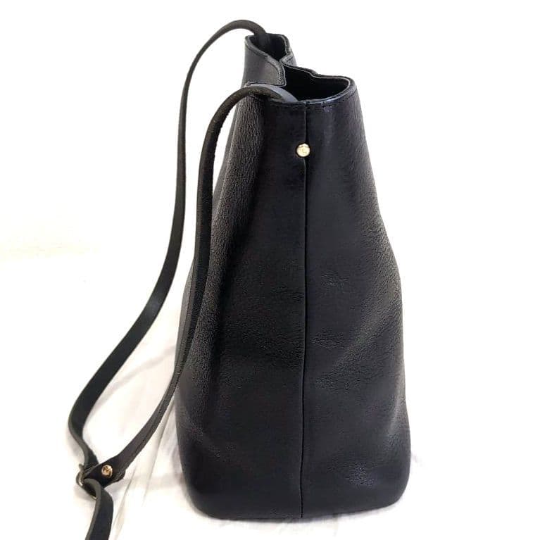 Ense / 2WAYレザートート　ブラック　シボ　北欧暮らしの道具店