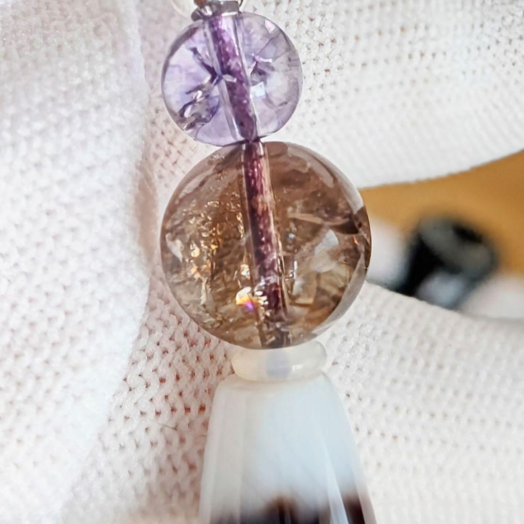 tabe1224様お纏め ネックレス 五福臨門天珠 白天珠 三連眼天珠ブレス