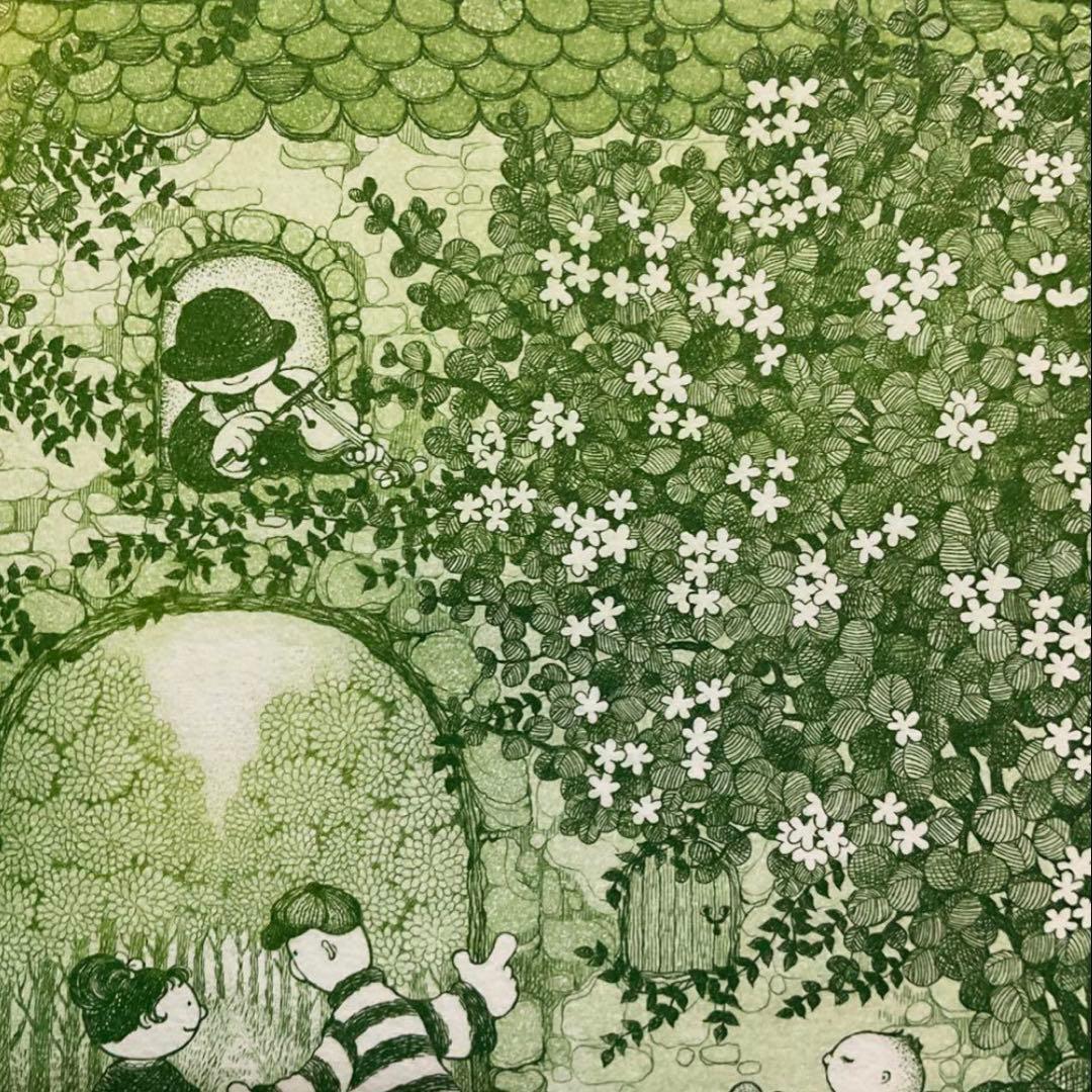 絵画・額縁・銅版画・上砂理佳・Prelude・エッチング・メルヘン・美術品・雑貨