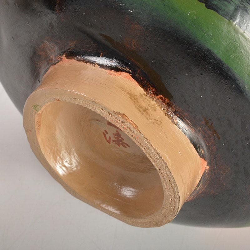 茶道具　平安　加藤光漆造　螺鈿装飾　乾漆茶碗　共箱　V　6724