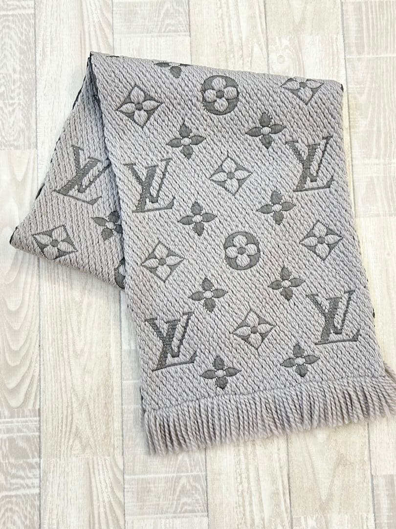 【Louis Vuitton】ロゴマフラー グリペルル定番男女兼用