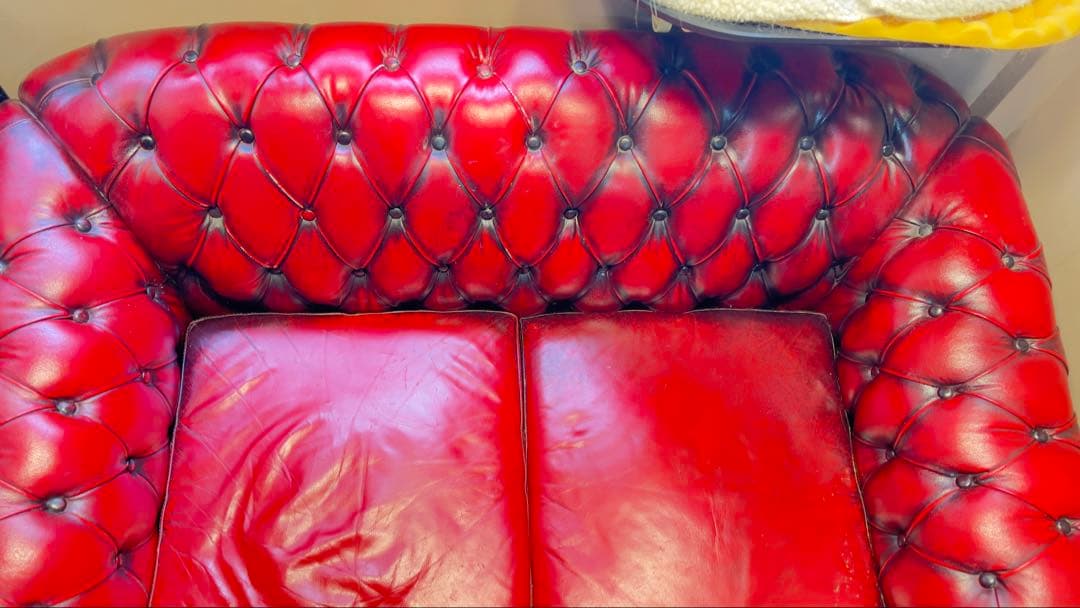 レザー チェスターフィールドソファ