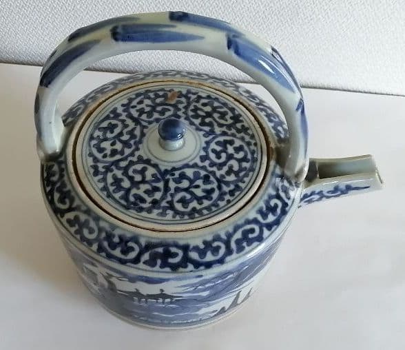 古伊万里　蛸唐草酒つぎ