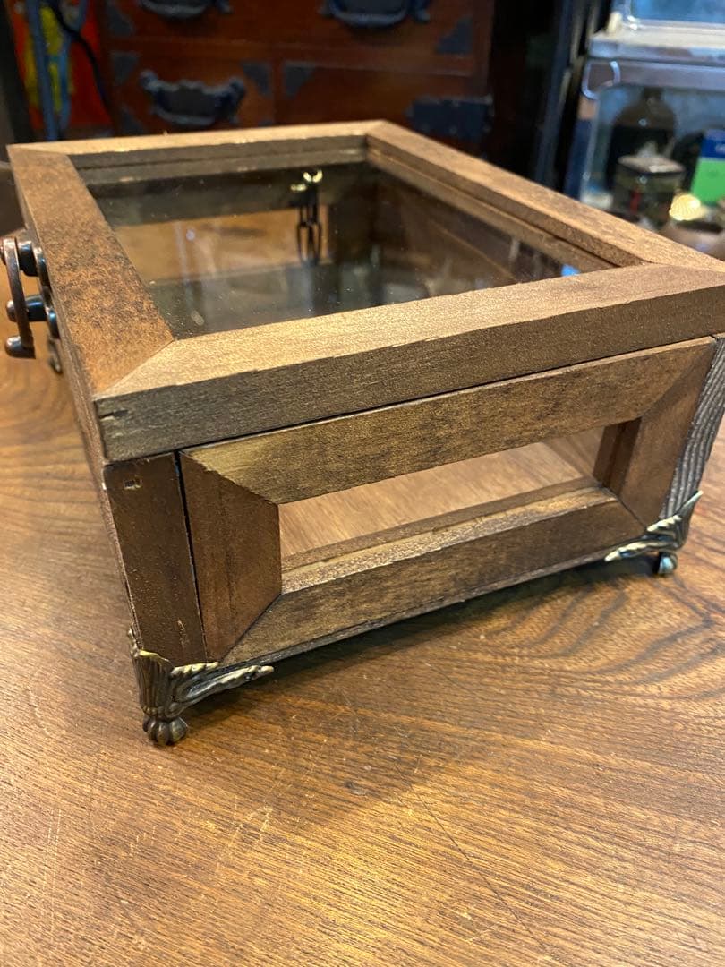 七色海月様　カスタムオーダー　木製ガラスケース