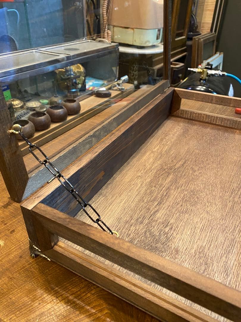 七色海月様　カスタムオーダー　木製ガラスケース