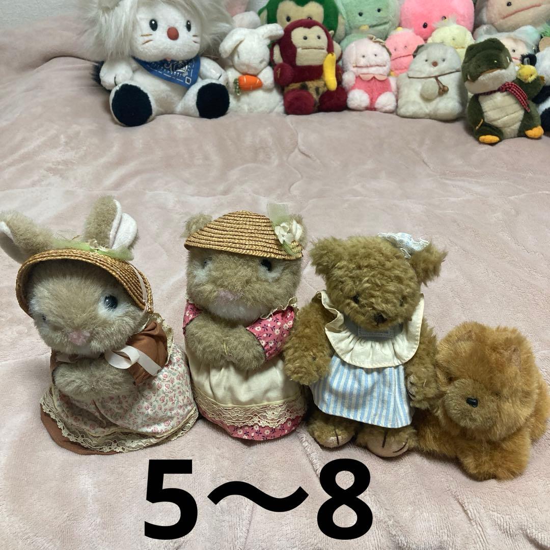 セキグチ　昭和〜平成レトロ　ぬいぐるみ　25コセット　中古品　バラ売り不可
