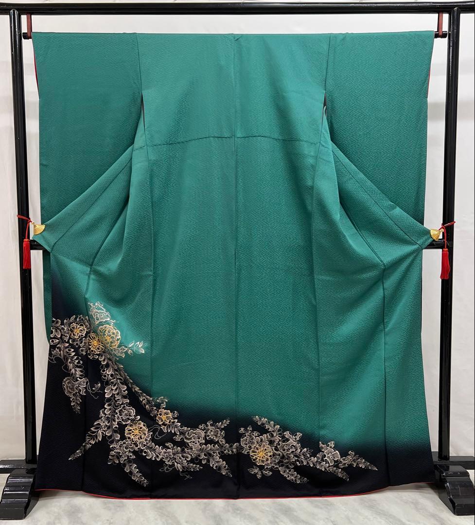 振り袖　フルセット　長襦袢　パーティー　成人式　金彩加工　刺繍入　辻ヶ花　671