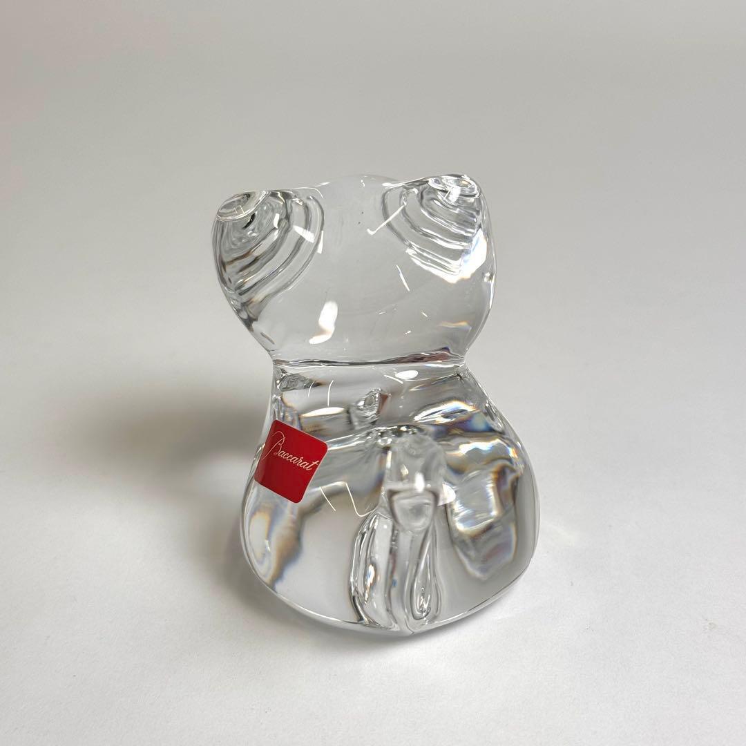 最安値 バカラ Baccarat クリスタルフィギュア 猫 ねこ フィギュリン