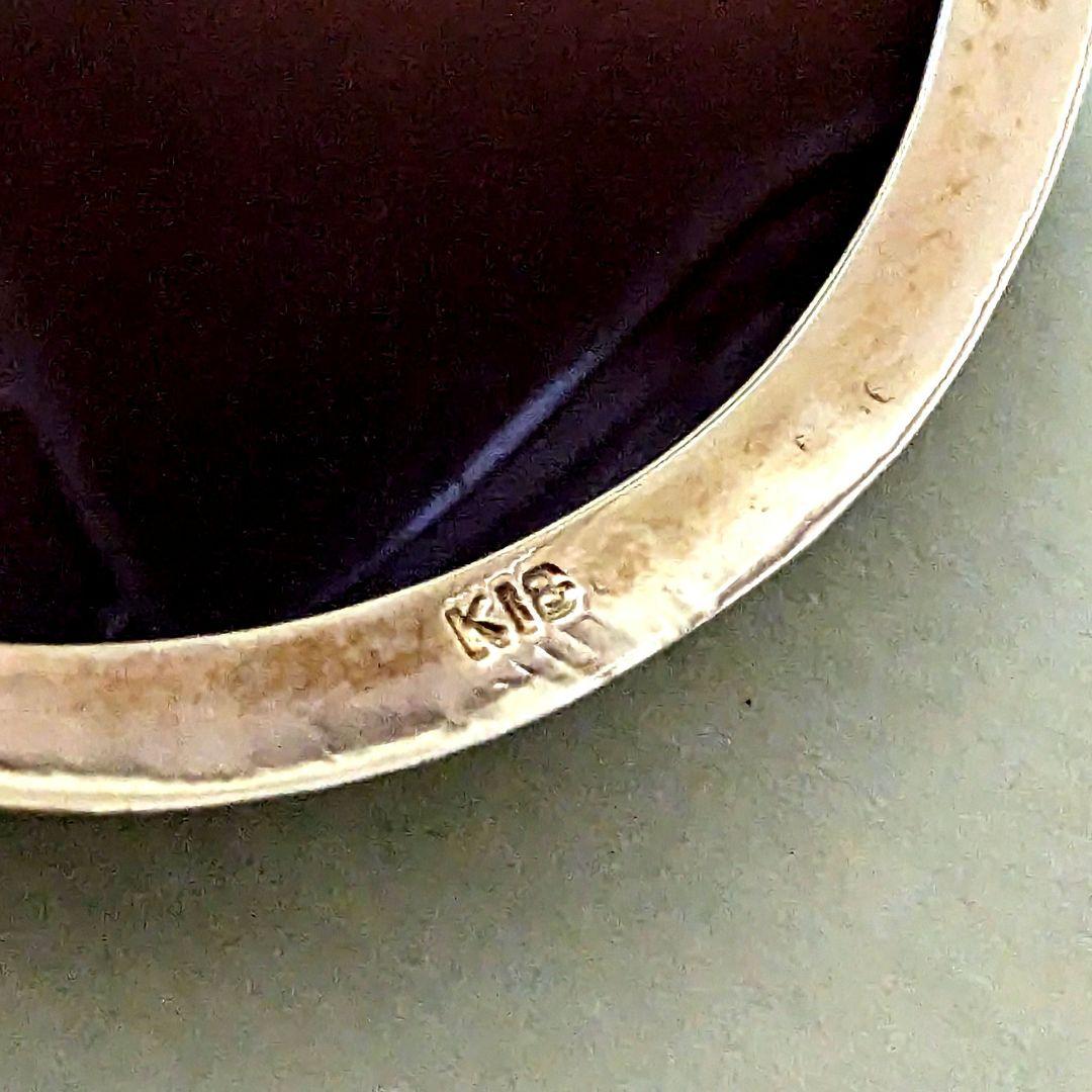 18金 天然シェルカメオブローチ 長さ74㎜重さ29g 作家サイン入