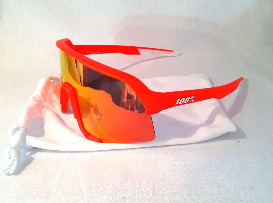 現在モデル 100% S3 ネオンオレンジ ワンハンドレッド サングラス