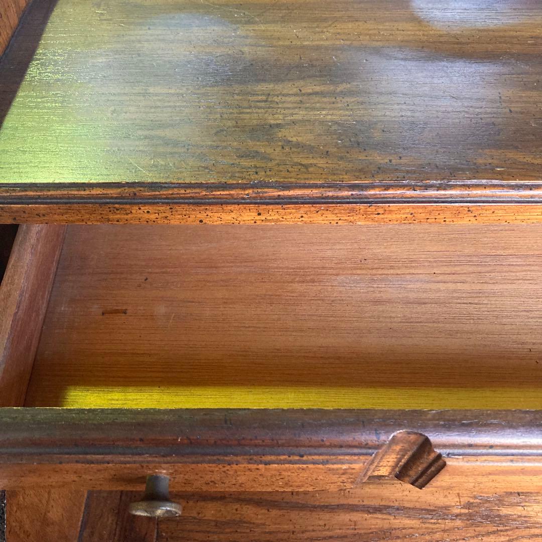 アンティーク　ヴィンテージ　蛇腹　ライティングビューロー　デスク　机　ドレッサー