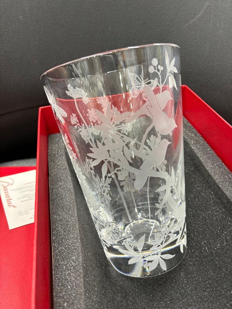 【未使用】バカラ　花瓶　クリスタル