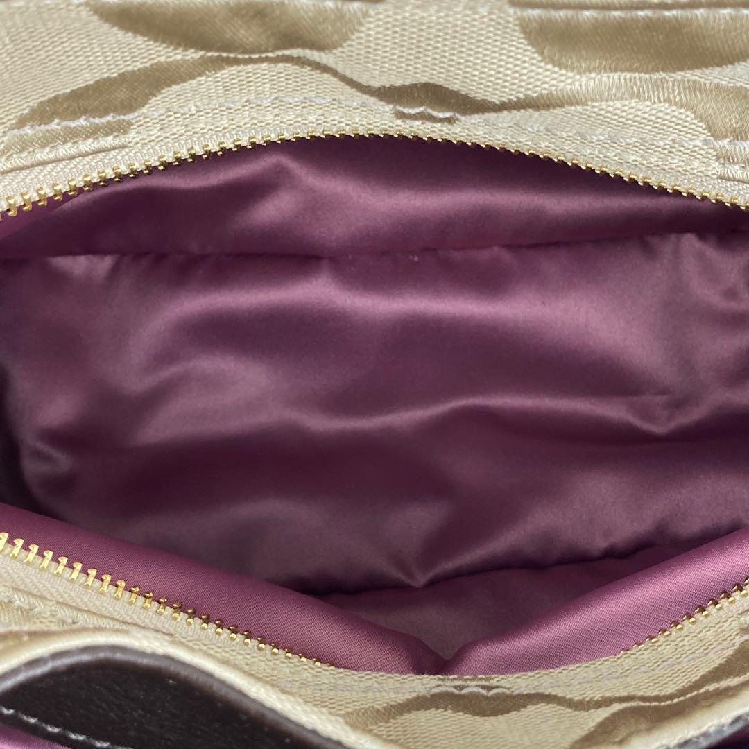 COACH コーチ シグネチャー 18762 ハンドバッグ 肩掛け 美品