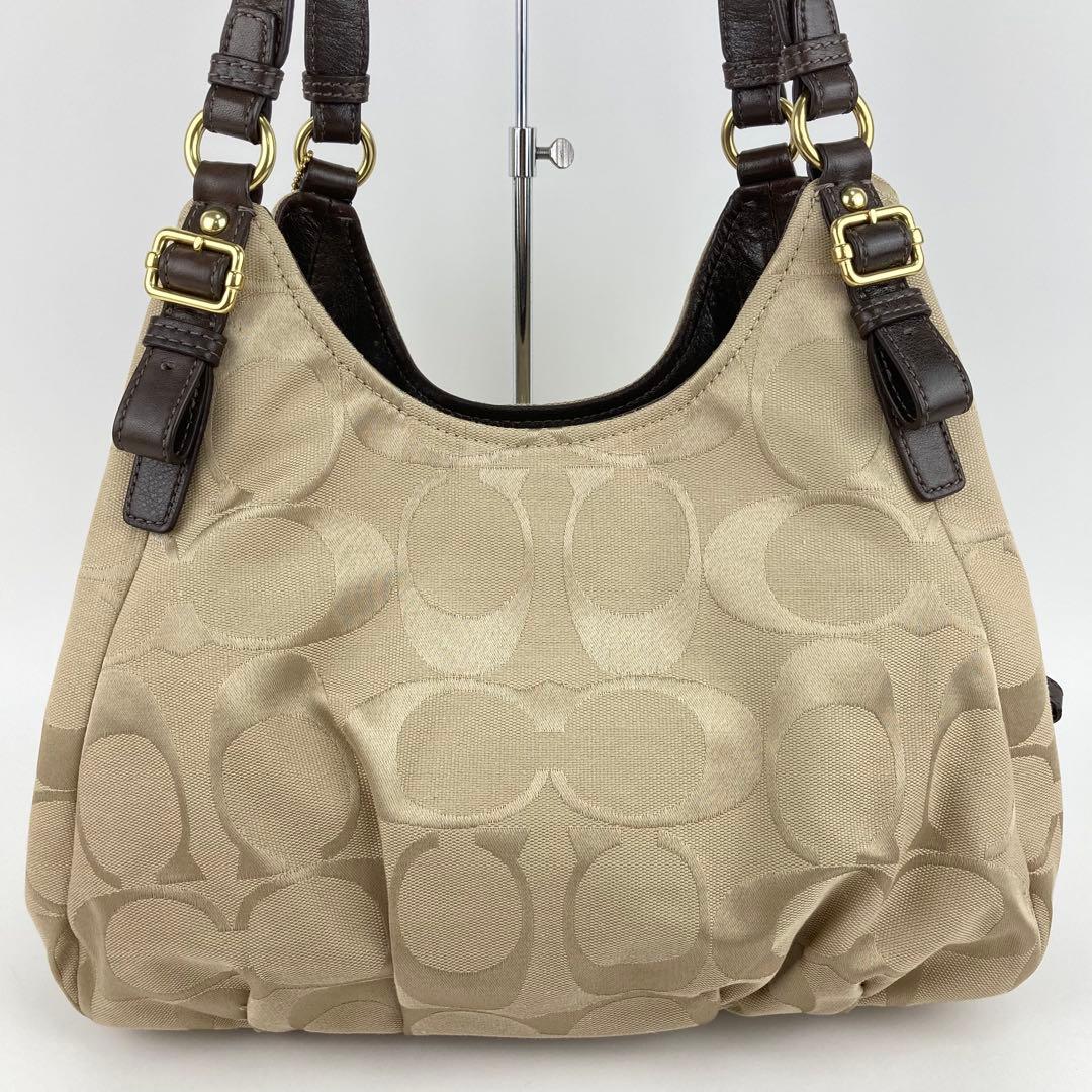 COACH コーチ シグネチャー 18762 ハンドバッグ 肩掛け 美品