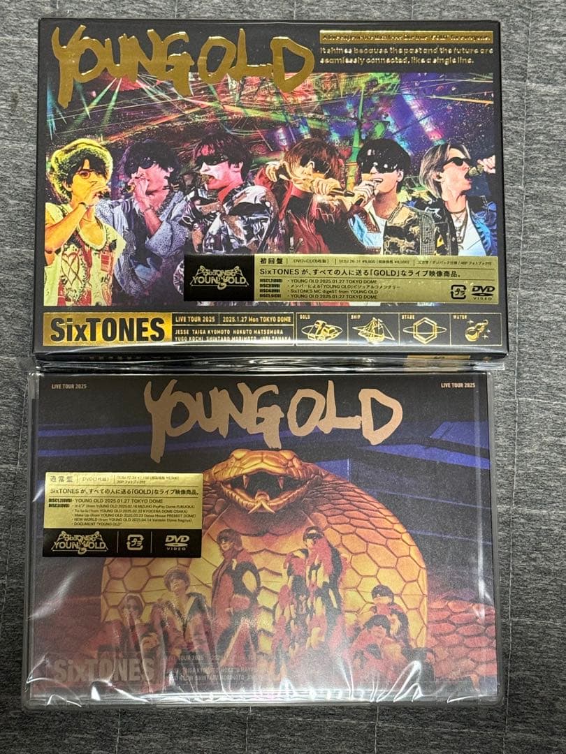 SixTONES YOUNG GOLD 初回限定版・通常版セットDVD