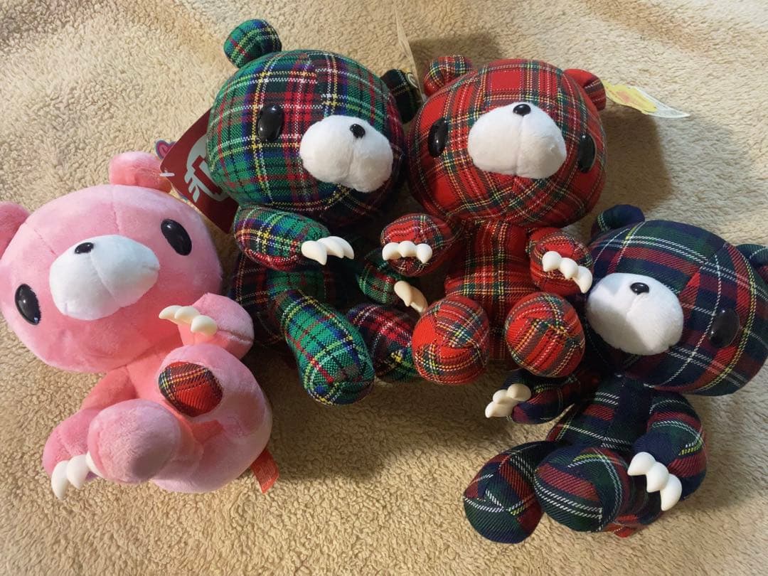 グルーミー チャックスGP タータンチェック柄コンプ ぬいぐるみ 希少セット