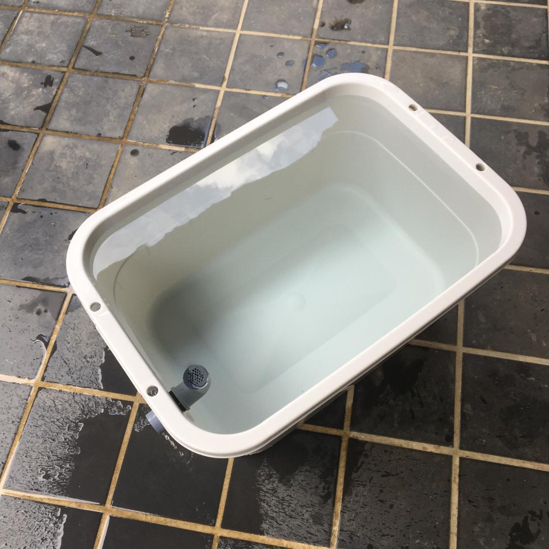 メダカ飼育ケース 36㍑x10個 色組み合わせ自由 オーバーフロー加工付