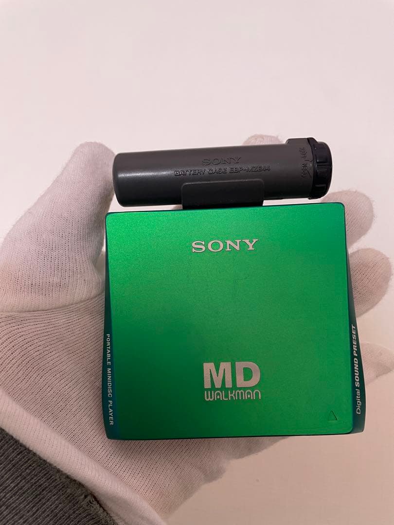 SONY MD WALKMAN MZ-E75 グリーン MDプレーヤー