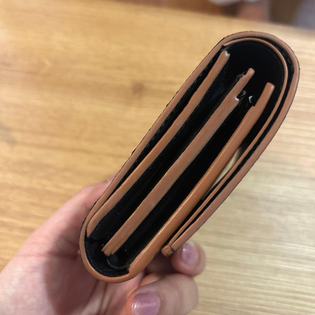 LOEWE 二つ折り財布 黒 レザー