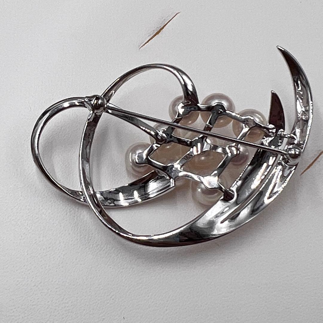 MIKIMOTO ミキモト アコヤ 本真珠 ブローチ パール9粒