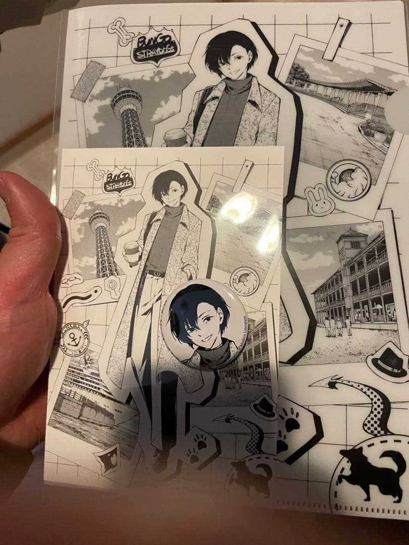 文スト 神奈川近代文学館 太宰治 缶バッジ クリアファイル