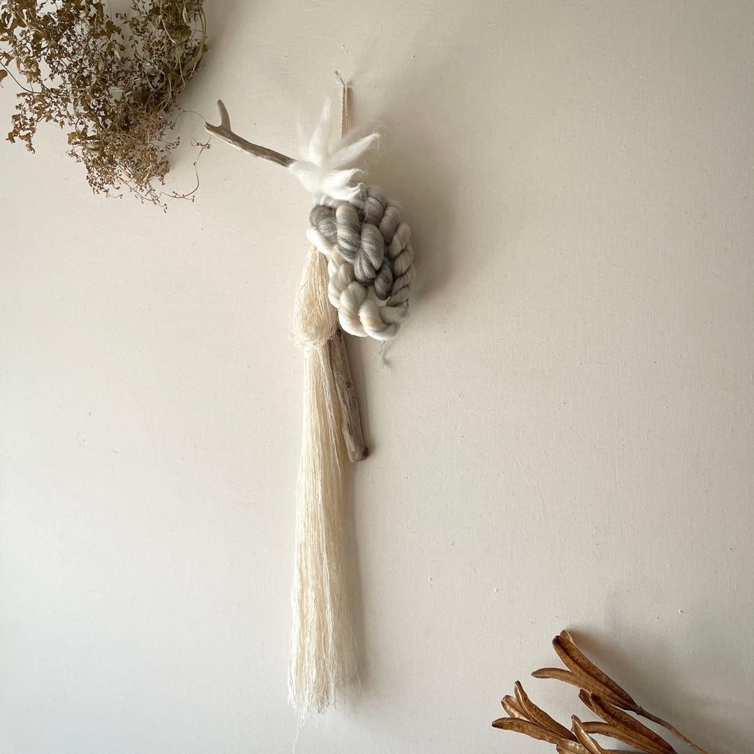 流木 オブジェ 『貝の記憶を聴く,c.』